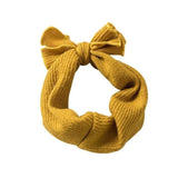 Knit Bow Headband - Wearebambino - Yellow - Knit Bow Headband