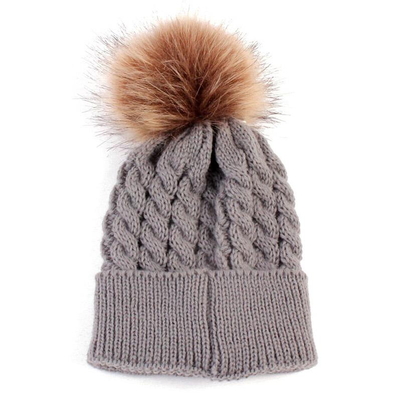 Knitted Beanie - Wearebambino - Gray - Knitted Beanie