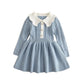 Knitted Princess Sweater Dress - Wearebambino - Blue - 3T - Knitted Princess Sweater Dress