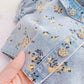 Korean Style Flower Denim Set for Girls - Wearebambino - Blue - 2T - Korean Style Flower Denim Set for Girls