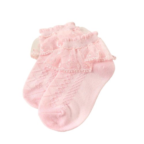 Lace Dance Socks - Wearebambino - White - 0 - 6 M - Lace Dance Socks