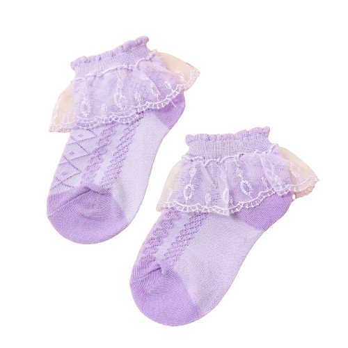 Lace Dance Socks - Wearebambino - White - 0 - 6 M - Lace Dance Socks