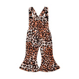 Leopard Flare Bottom Baby Jumpsuit - Wearebambino - 3 - 6 M - Leopard Flare Bottom Baby Jumpsuit