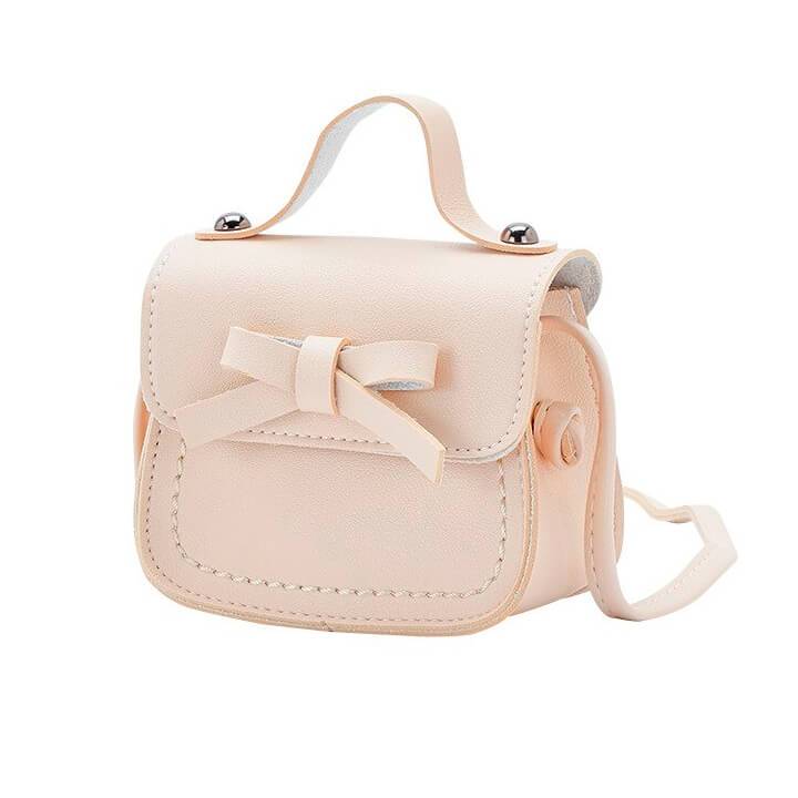 Little Princess Bow Handbag - Wearebambino - Beige - Little Princess Bow Handbag