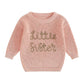 Little Sister Knitted Baby Sweater - Wearebambino - Pink - 0 - 3 M - Little Sister Knitted Baby Sweater