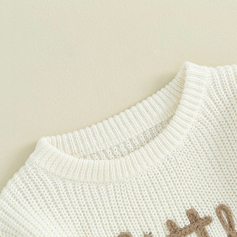 Little Sister Knitted Baby Sweater - Wearebambino - Brown - 0 - 3 M - Little Sister Knitted Baby Sweater