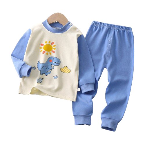 Lively Dreams: Playful Cartoon Pajama Sets - Wearebambino - Yellow - 3T - Lively Dreams: Playful Cartoon Pajama Sets