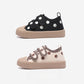 Lollipop Polka Dots Canvas Shoes - Wearebambino - Brown - US 6C | EU 22 - Lollipop Polka Dots Canvas Shoes