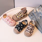 Lollipop Polka Dots Canvas Shoes - Wearebambino - Brown - US 6C | EU 22 - Lollipop Polka Dots Canvas Shoes