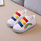 Lollipop Rainbow Canvas Shoes - Wearebambino - Pink - US 6C | EU 22 - Lollipop Rainbow Canvas Shoes