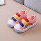 Lollipop Rainbow Canvas Shoes - Wearebambino - Pink - US 6C | EU 22 - Lollipop Rainbow Canvas Shoes