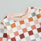 Long Sleeve Checkered Baby Set - Wearebambino - 3 - 6 M - Long Sleeve Checkered Baby Set