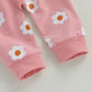 Long Sleeve Daisy Baby Set - Wearebambino - Brown - 3 - 6 M - Long Sleeve Daisy Baby Set