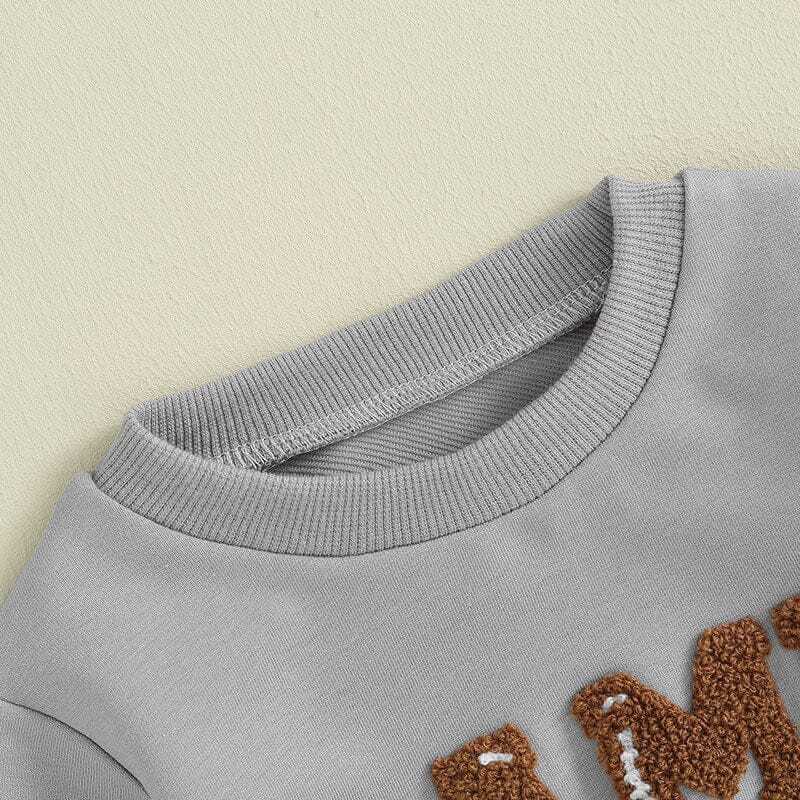 Long Sleeve Game Day Baby Bodysuit - Wearebambino - Gray - 0 - 3 M - Long Sleeve Game Day Baby Bodysuit