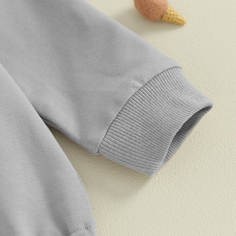 Long Sleeve Game Day Baby Bodysuit - Wearebambino - Gray - 0 - 3 M - Long Sleeve Game Day Baby Bodysuit