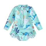 Long Sleeve Marine Life Toddler Swimsuit - Wearebambino - 9 - 12 M - Long Sleeve Marine Life Toddler Swimsuit