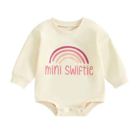 Long Sleeve Mini Swiftie Baby Bodysuit - Wearebambino - 0 - 3 M - Long Sleeve Mini Swiftie Baby Bodysuit