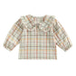 Long Sleeve Plaid Collar Toddler Shirt - Wearebambino - 9 - 12 M - Long Sleeve Plaid Collar Toddler Shirt