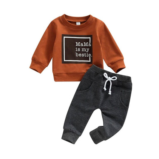 Mama Is My Bestie Baby Set - Wearebambino - 3 - 6 M - Mama Is My Bestie Baby Set