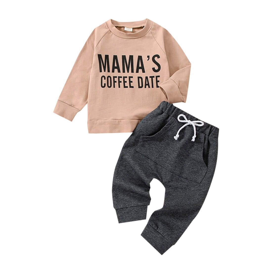 Mama's Coffee Date Baby Set - Wearebambino - 3 - 6 M - Mama's Coffee Date Baby Set