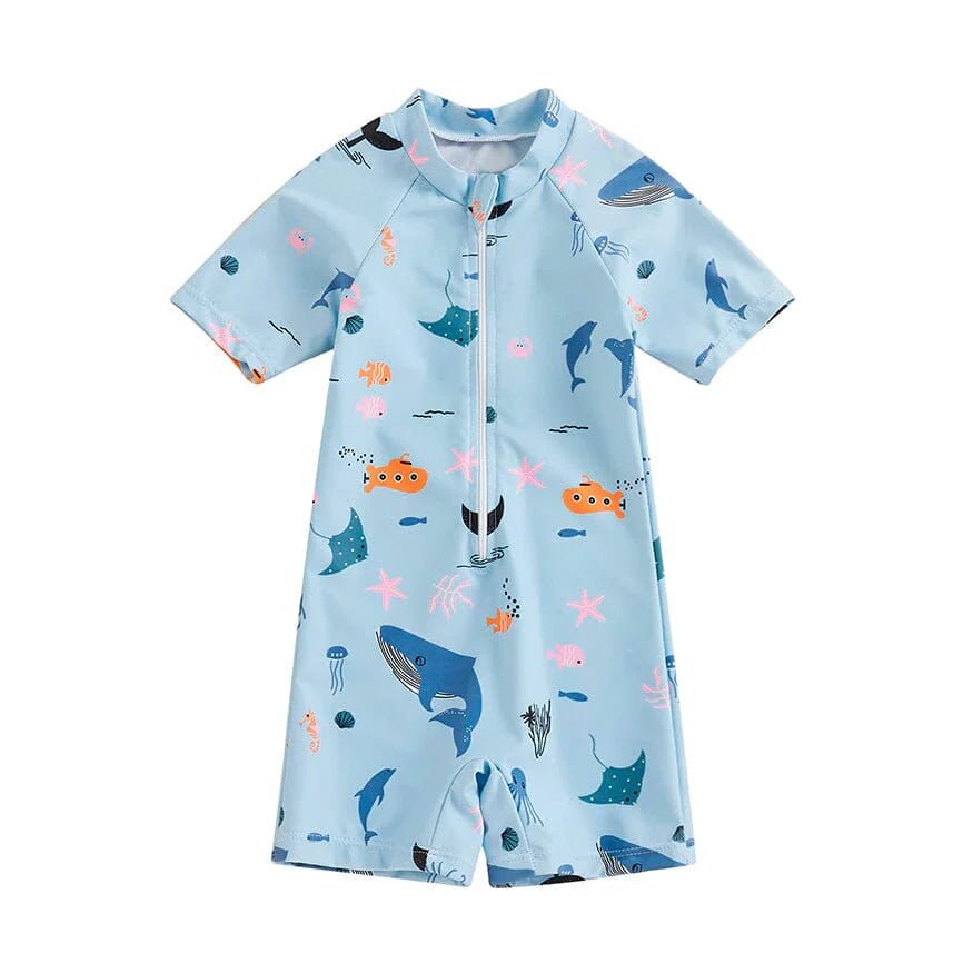 Marine Life Swimsuit - Wearebambino - 3 - 6 M - Marine Life Swimsuit