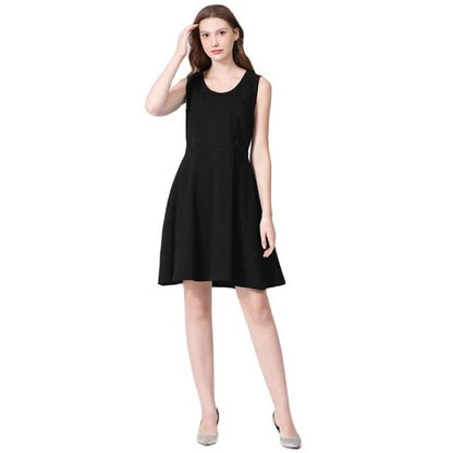 Maternity Dress Zipper - Wearebambino - Black - S - Maternity Dress Zipper