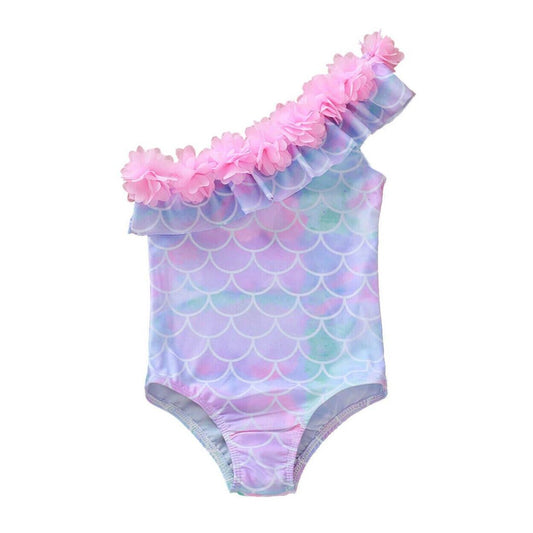 Mermaid Toddler Swimsuit - Wearebambino - 2T - Mermaid Toddler Swimsuit