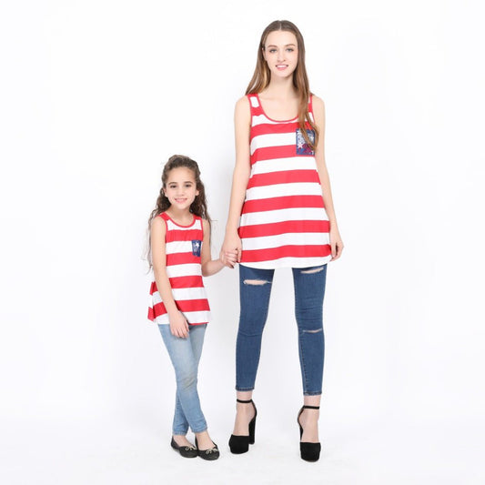 Mommy and Me Bold Beauties Tank Top - Wearebambino - Red - 2T - Mommy and Me Bold Beauties Tank Top