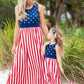 Mommy and Me Fly Like the 4th of July Sundress - Wearebambino - Blue - 2T - Mommy and Me Fly Like the 4th of July Sundress