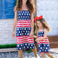 Mommy and Me Oh My Stars and Stripes Smocked Sundress - Wearebambino - Navy - 2T - Mommy and Me Oh My Stars and Stripes Smocked Sundress