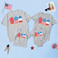 Mommy and Me Patriotic Popsicle Top - Wearebambino - Light Grey - 2Y (90cm - 35.5in) - Mommy and Me Patriotic Popsicle Top