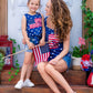 Mommy and Me Star Spangled Style Tank Top - Wearebambino - Blue - 2T - Mommy and Me Star Spangled Style Tank Top