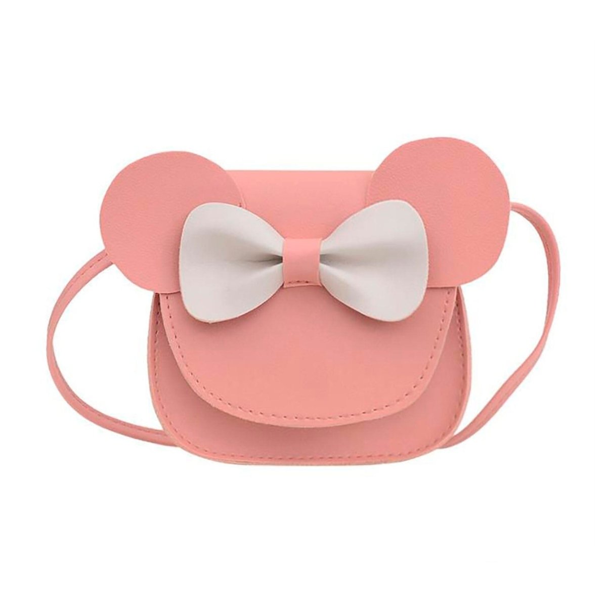 Mouse Ear Bowknot Shoulder Bag - Wearebambino - Pink - Mouse Ear Bowknot Shoulder Bag