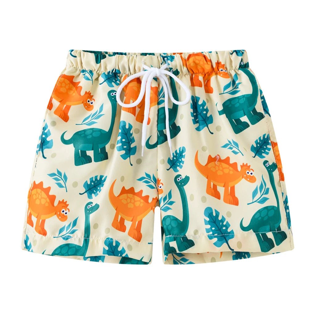 Nautical Waves: Boys' Sailboat Swim Shorts - Wearebambino - Green Mist - 4Y (110cm - 43.5in) - Nautical Waves: Boys' Sailboat Swim Shorts