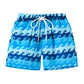 Nautical Waves: Boys' Sailboat Swim Shorts - Wearebambino - Link Water - 4Y (110cm - 43.5in) - Nautical Waves: Boys' Sailboat Swim Shorts