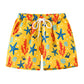 Nautical Waves: Boys' Sailboat Swim Shorts - Wearebambino - Saffron Mango - 4Y (110cm - 43.5in) - Nautical Waves: Boys' Sailboat Swim Shorts