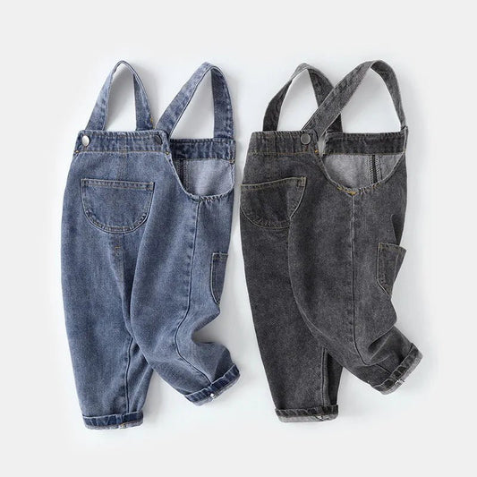 New Arrival Toddler Denim Overalls - Wearebambino - Blue - 2T - New Arrival Toddler Denim Overalls