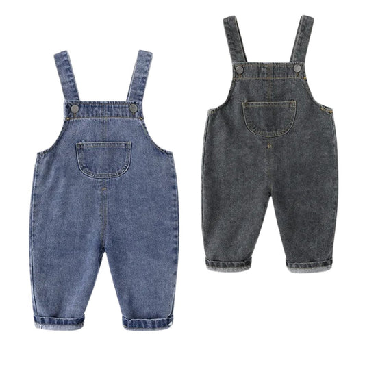 New Arrival Toddler Denim Overalls - Wearebambino - Blue - 2T - New Arrival Toddler Denim Overalls