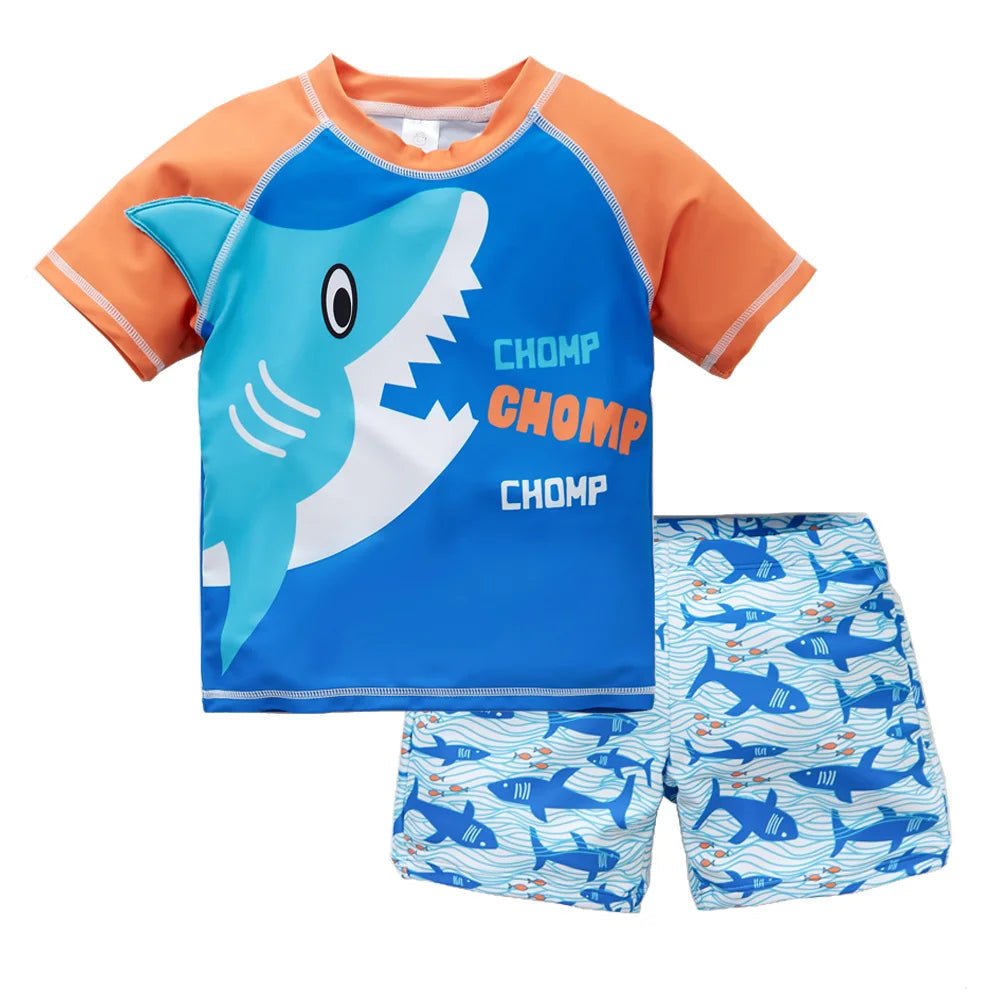 Ocean Explorers: Vibrant Kids' Swimsuit Collection - Wearebambino - Tropical Blue - 2Y (90cm - 35.5in) - Ocean Explorers: Vibrant Kids' Swimsuit Collection