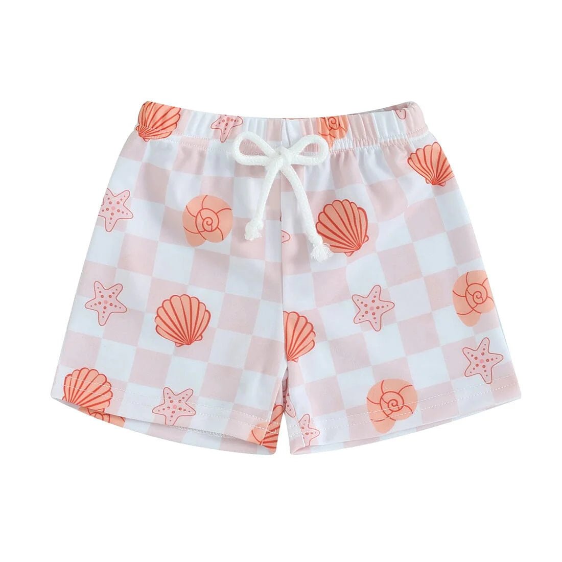 Ocean Vibes Checkered Toddler Swim Shorts - Wearebambino - 9 - 12 M - Ocean Vibes Checkered Toddler Swim Shorts