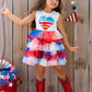 Patriotic Lace - Tiered Tutu Dress for Girls - Wearebambino - White - 3T - Patriotic Lace - Tiered Tutu Dress for Girls