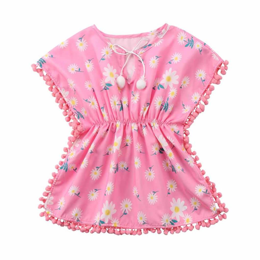 Pink Floral Toddler Cover - Up - Wearebambino - 9 - 12 M - Pink Floral Toddler Cover - Up