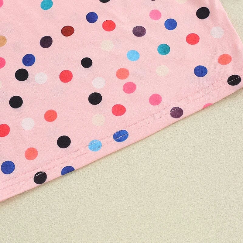 Pink Polka Dots Toddler Tee - Wearebambino - 9 - 12 M - Pink Polka Dots Toddler Tee