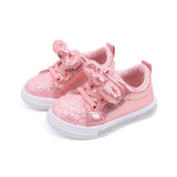 Pink Rhinestone Toddler Sneakers - Wearebambino - 6 - Pink Rhinestone Toddler Sneakers