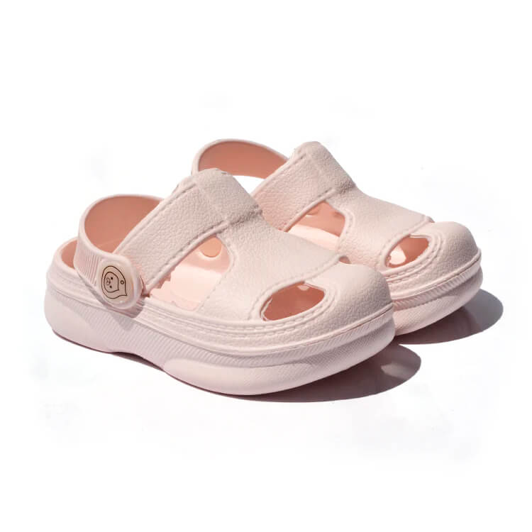 Pink Solid Toddler Clogs - Wearebambino - 6 - Pink Solid Toddler Clogs