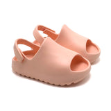 Pink Strap Rubber Toddler Slides - Wearebambino - 6 - Pink Strap Rubber Toddler Slides