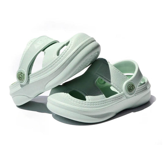 Pistachio Solid Toddler Clogs - Wearebambino - 6 - Pistachio Solid Toddler Clogs