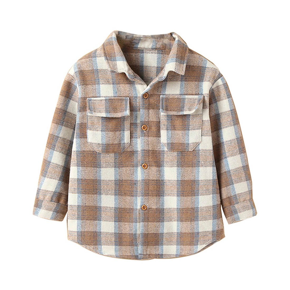 Plaid Button Up Toddler Overshirt - Wearebambino - 3T - Plaid Button Up Toddler Overshirt