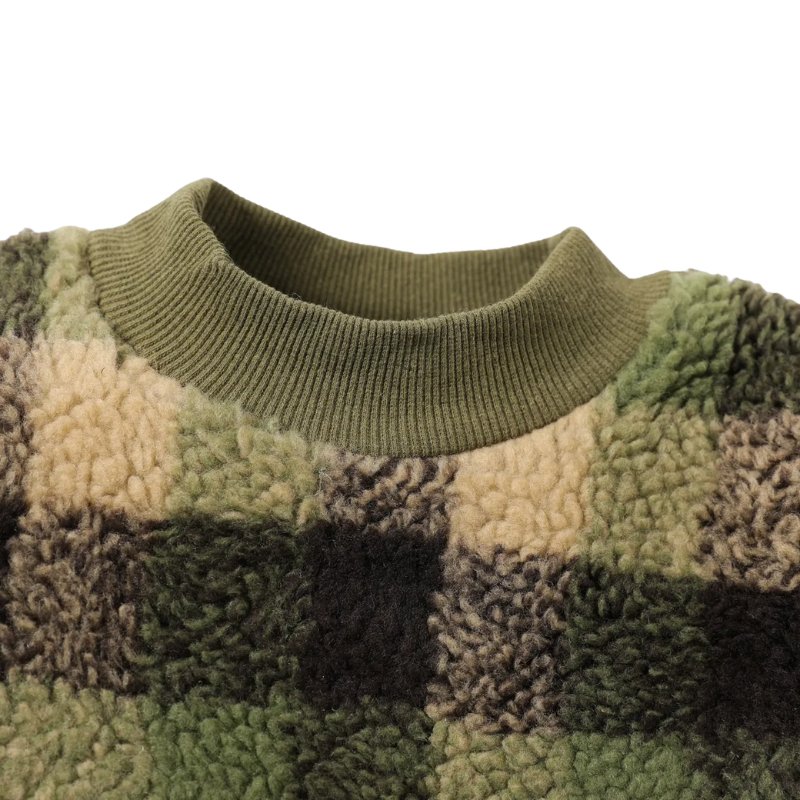 Plaid Cozy Pullover Set - Wearebambino - Army green - 18 - 24 M - Plaid Cozy Pullover Set