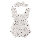 Polka Dot Ruffled Romper - Wearebambino - 3 - 6 M - Polka Dot Ruffled Romper